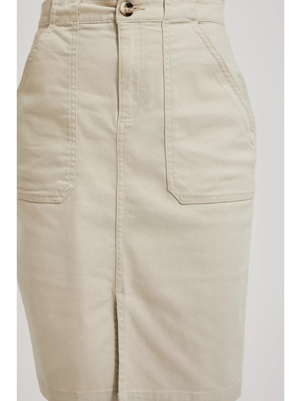 Moodo Bézs szoknya hasítékkal