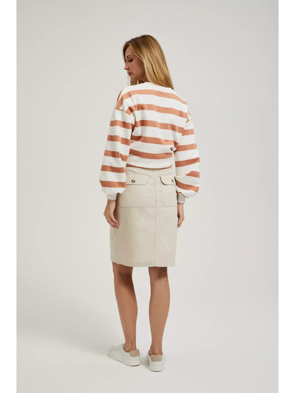 Moodo Bézs szoknya hasítékkal