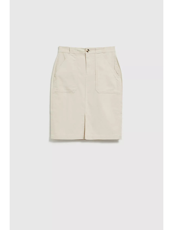 Moodo Bézs szoknya hasítékkal