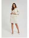 Moodo Krémes kockás ceruzaszoknya