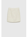 Moodo Krémes kockás ceruzaszoknya