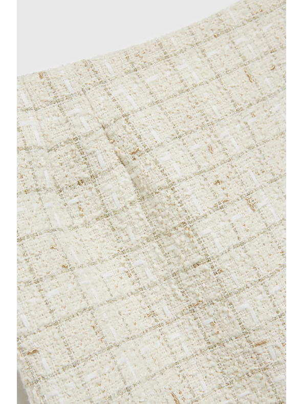 Moodo Krémes kockás ceruzaszoknya