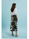 Moodo Khaki mintás bő szoknya