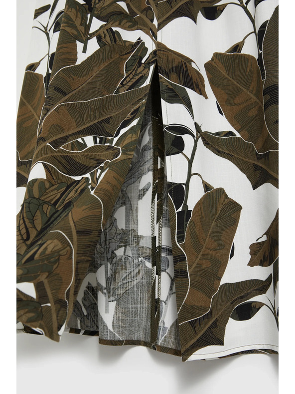 Moodo Khaki mintás bő szoknya