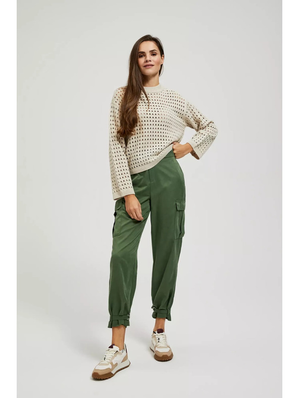 Moodo Krémes lyukacsos pulóver