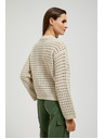 Moodo Krémes lyukacsos pulóver