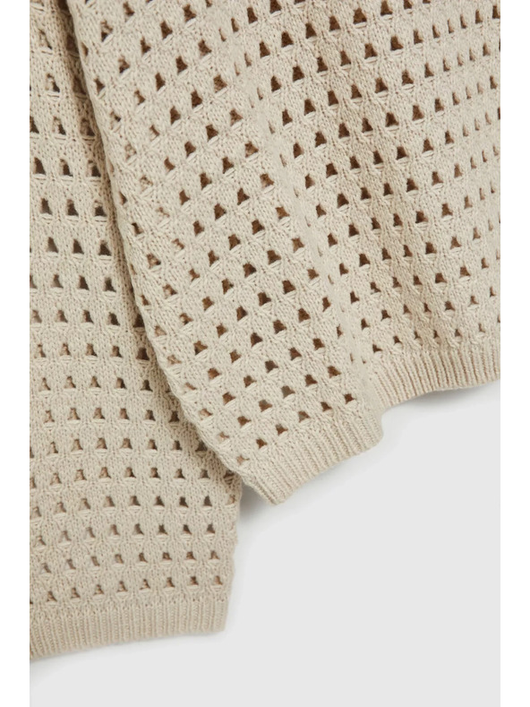 Moodo Krémes lyukacsos pulóver