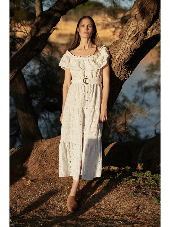 Moodo Hosszú ruha leeső vállal