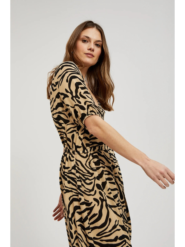 Moodo Bézs mintás ruha