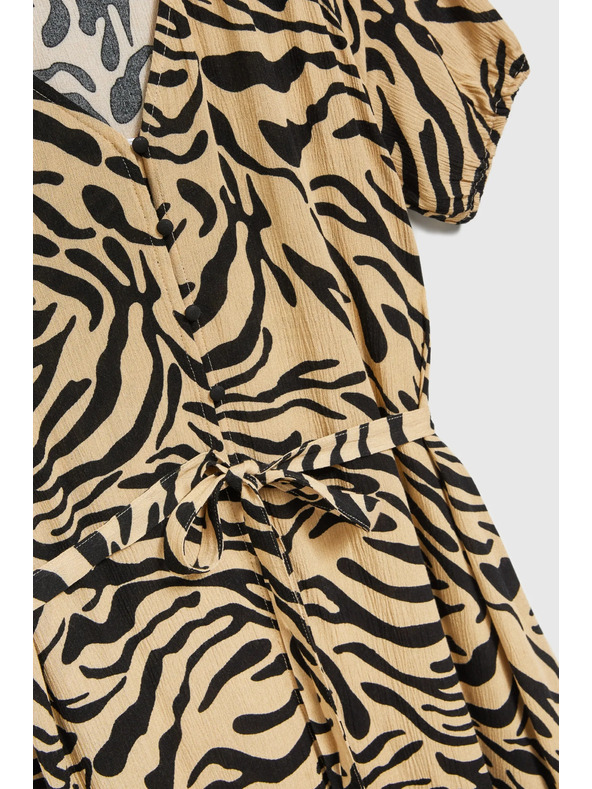 Moodo Bézs mintás ruha