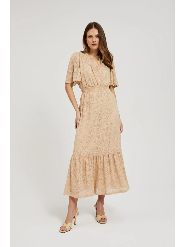 Moodo Krémes csipke maxi ruha