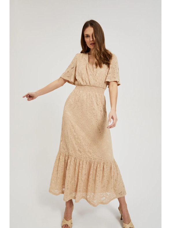 Moodo Krémes csipke maxi ruha