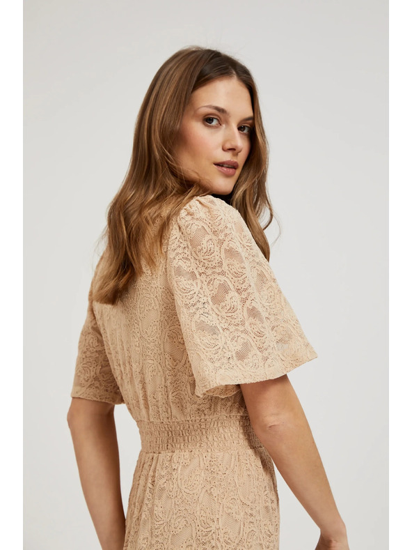 Moodo Krémes csipke maxi ruha