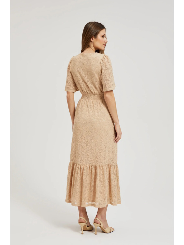 Moodo Krémes csipke maxi ruha
