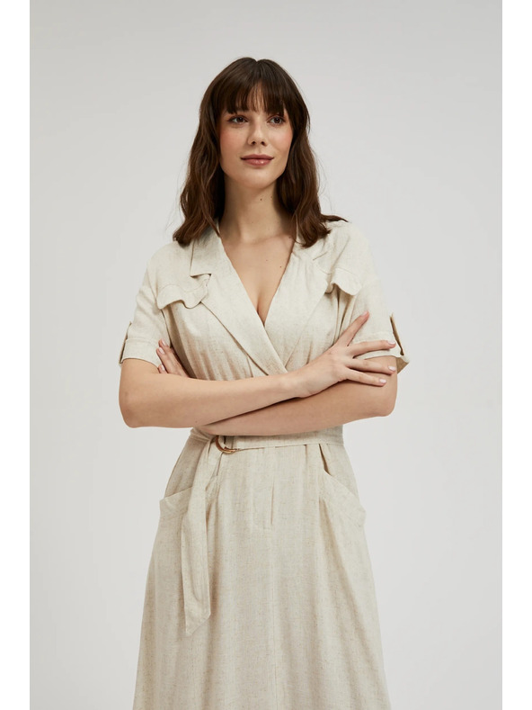 Moodo Bézs övös ruha