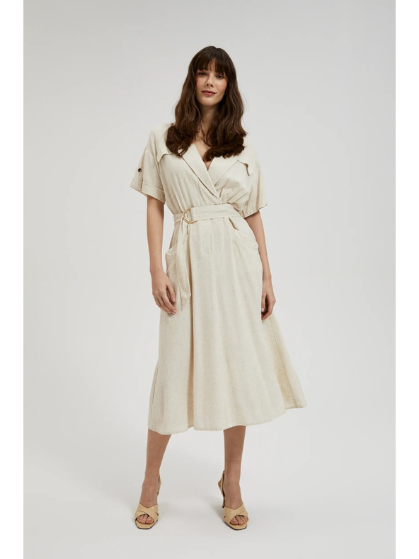 Moodo Bézs övös ruha