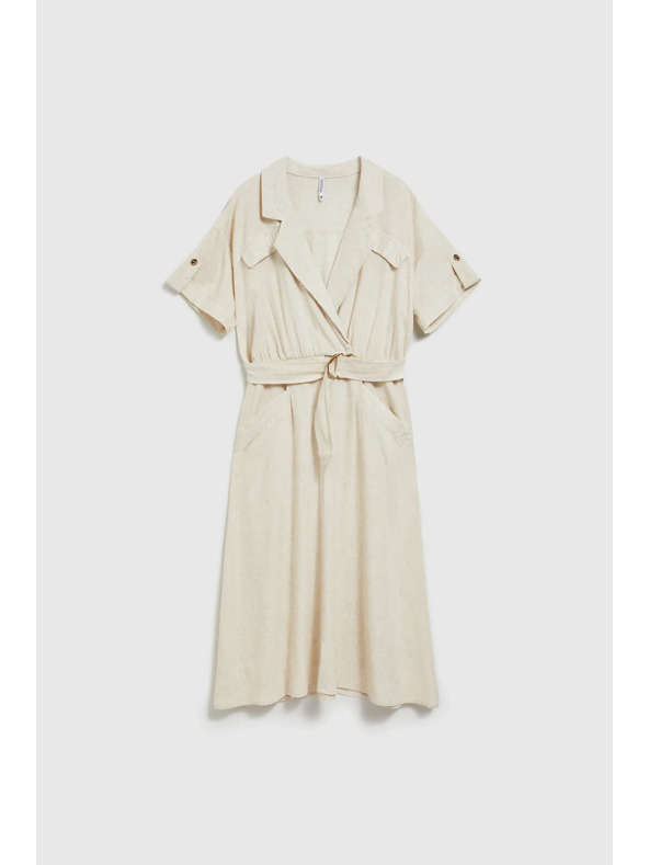 Moodo Bézs övös ruha