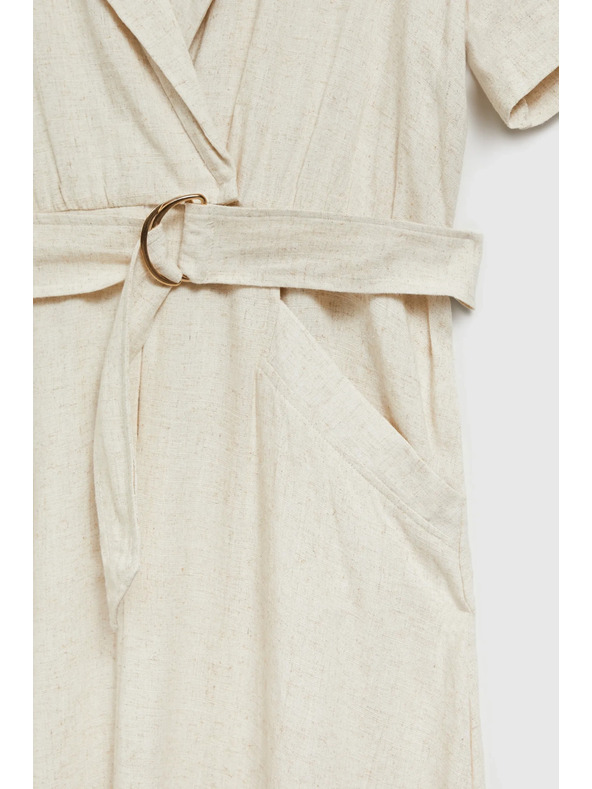 Moodo Bézs övös ruha