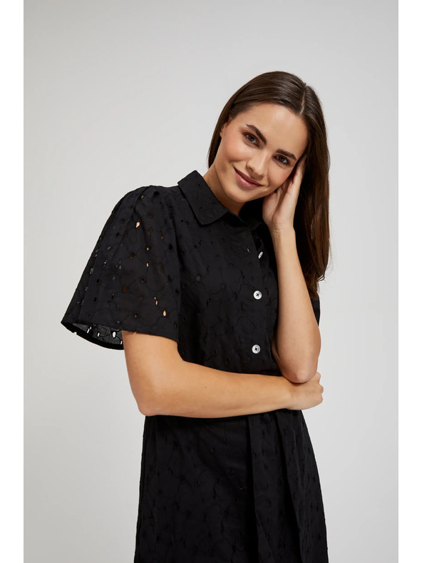 Moodo Fekete széles ujjú ingruha