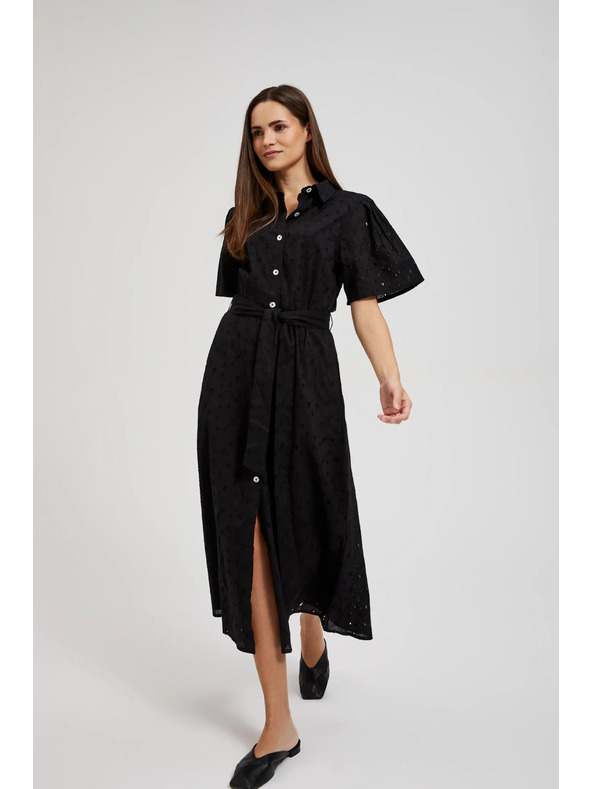 Moodo Fekete széles ujjú ingruha