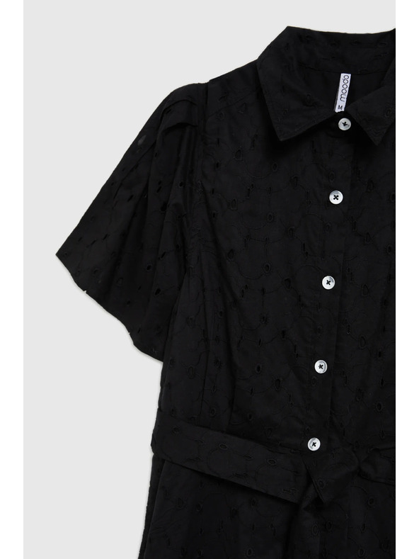 Moodo Fekete széles ujjú ingruha