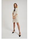 Moodo Krémes átlapolt ruha