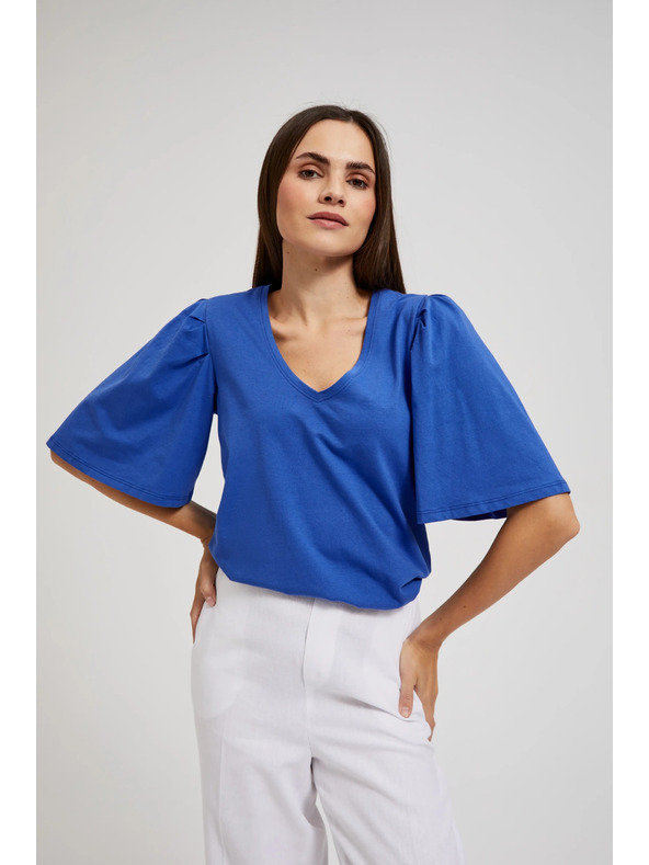Moodo Kék felső széles ujjakkal