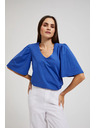 Moodo Kék felső széles ujjakkal