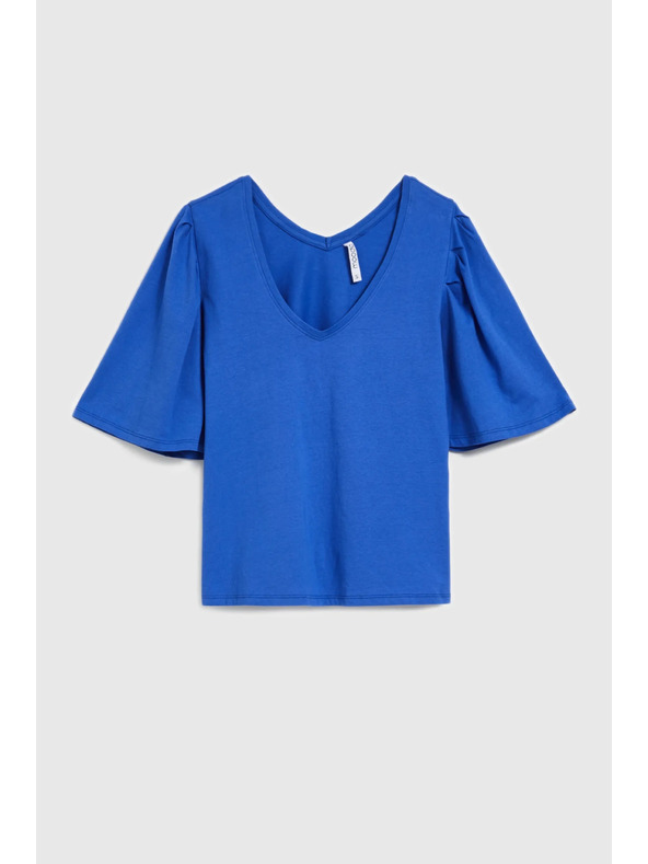 Moodo Kék felső széles ujjakkal