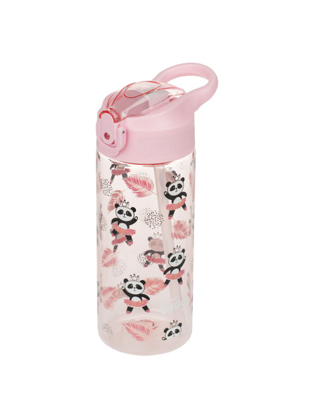 BAAGL  BAAGL Panda Tritán ivópalack szívószállal 500 ml