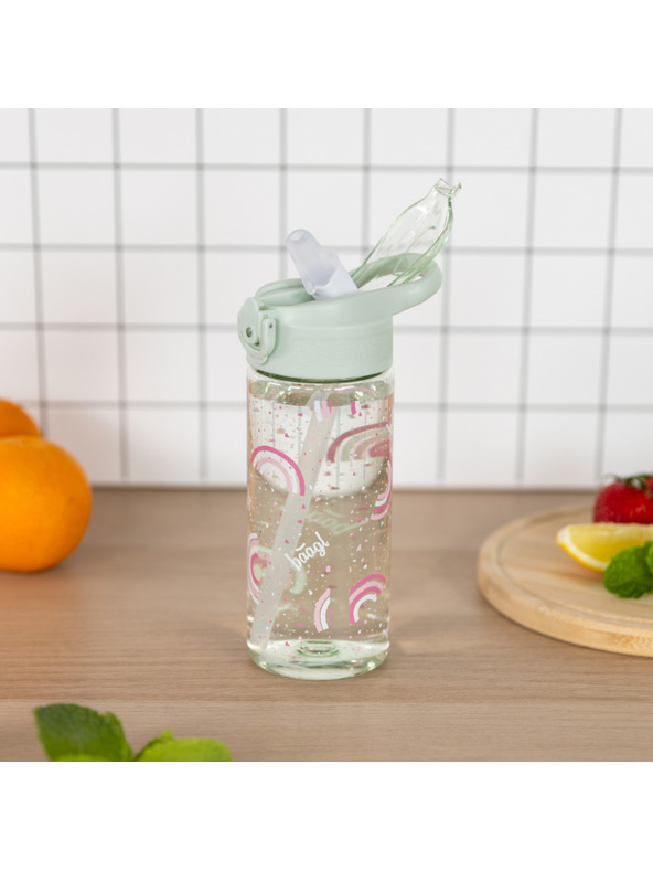 BAAGL  BAAGL Szivárvány Tritán ivópalack szívószállal 500 ml