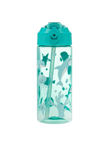 BAAGL  BAAGL Tritán ivópalack szívószállal Delfin 500 ml