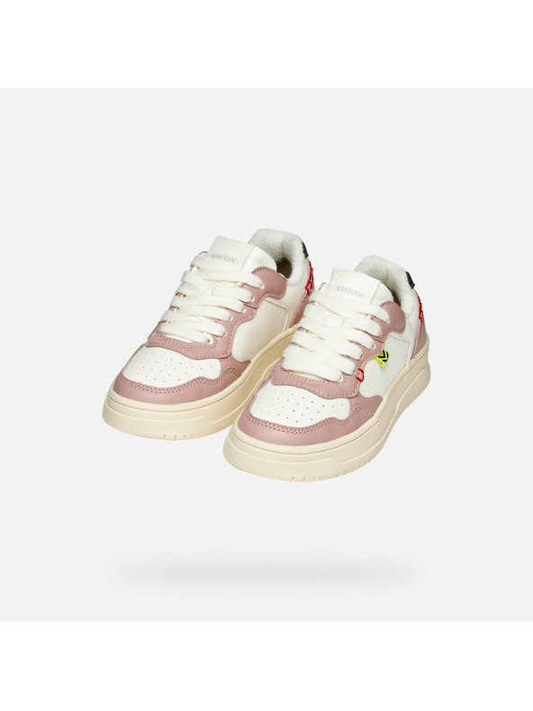 Geox Bílé dívčí tenisky Geox Lestrella - Geox Lestrella fehér lány sportcipő