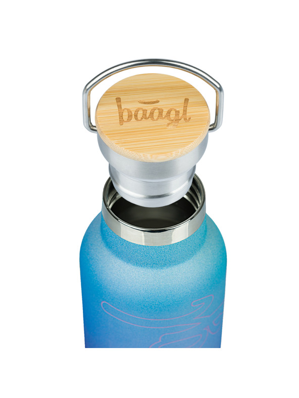 BAAGL  BAAGL Bambusztetős termosz Gradient kék-lila, 500 ml