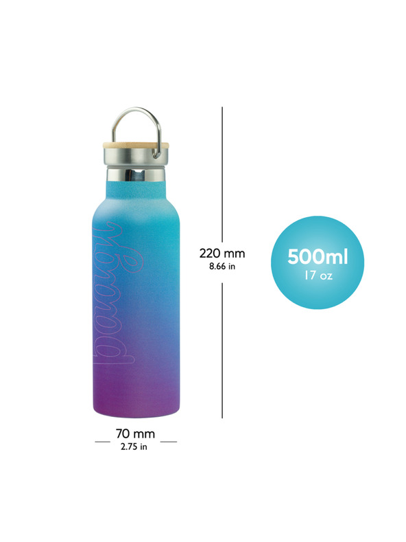 BAAGL  BAAGL Bambusztetős termosz Gradient kék-lila, 500 ml