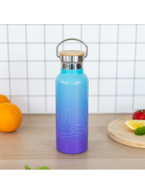 BAAGL  BAAGL Bambusztetős termosz Gradient kék-lila, 500 ml
