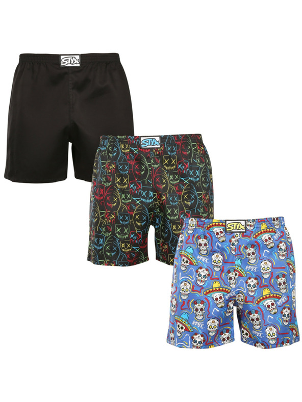 Styx Háromdarabos szett - férfi hálónadrág Styx többszínű