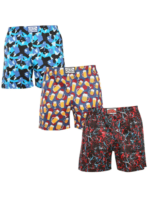 Styx Háromdarabos szett - férfi hálónadrág Styx többszínű