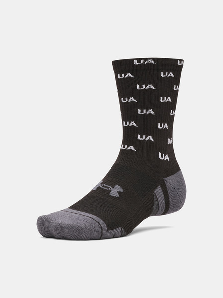 Under Armour Unisex zokni Under Armour UA Perf Tech Nov 3pk Crew-BLK