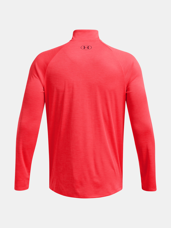 Under Armour Férfi póló Under Armour UA Tech Textured 1/2 Zip-RED