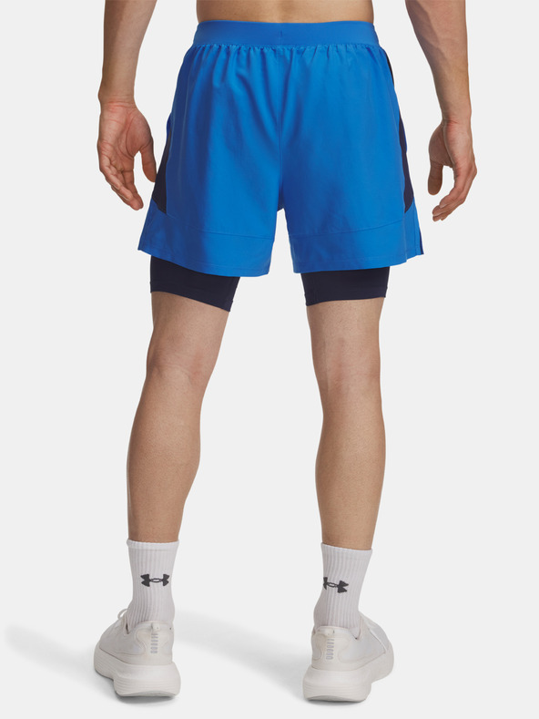 Under Armour Férfi rövidnadrágok Under Armour UA LAUNCH 5'' 2-IN-1 SHORTS-BLU