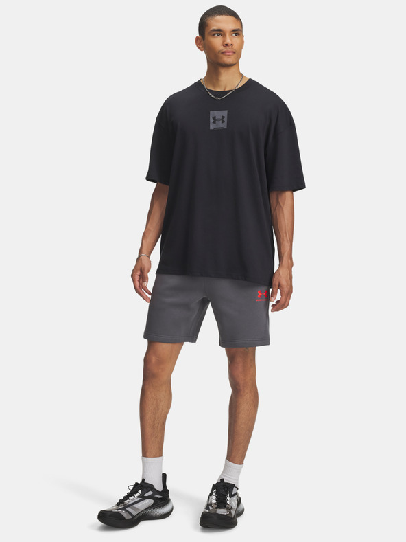 Under Armour Férfi rövidnadrágok Under Armour UA Icon Fleece Short Taping-GRY