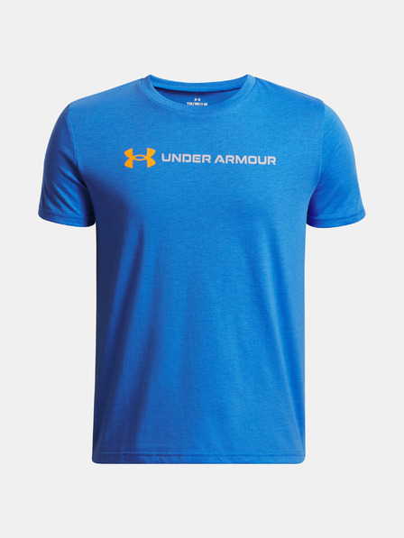 Under Armour Fiús póló Under Armour UA B LOGO WORDMARK SS-KÉK