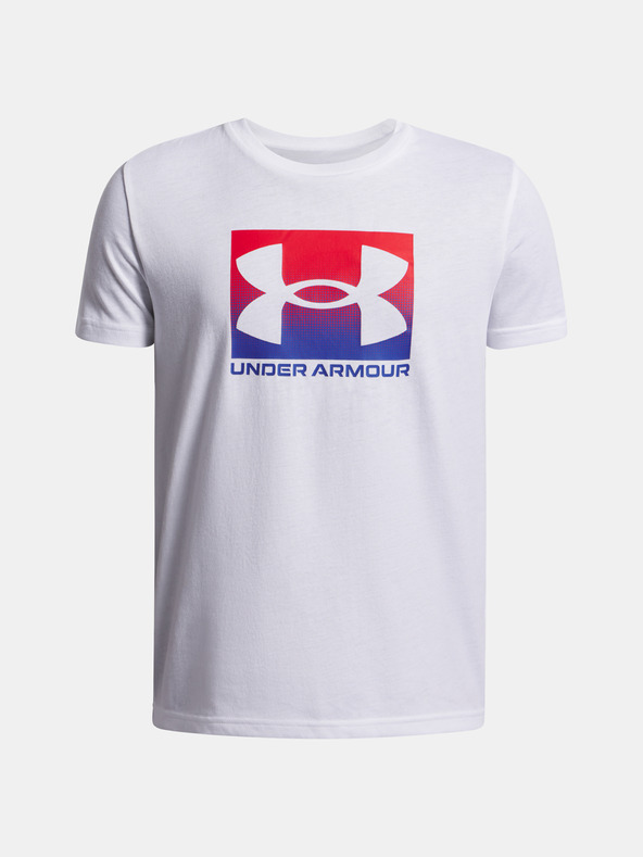 Under Armour Fiú póló Under Armour UA B BOXED SPORTS UPDATE SS-WHT