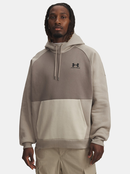 Under Armour Férfi pulóver Under Armour UA Icon HW Colorblocked Hdy-BRN