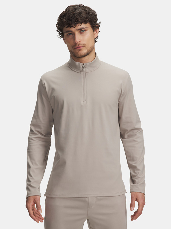 Under Armour Férfi póló Under Armour UA Meridian 1/4 Zip-BRN