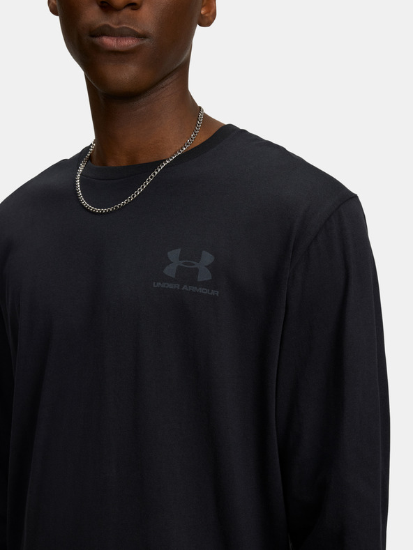 Under Armour Férfi póló Under Armour UA SPORTSTYLE LEFT CHEST LS-BLK