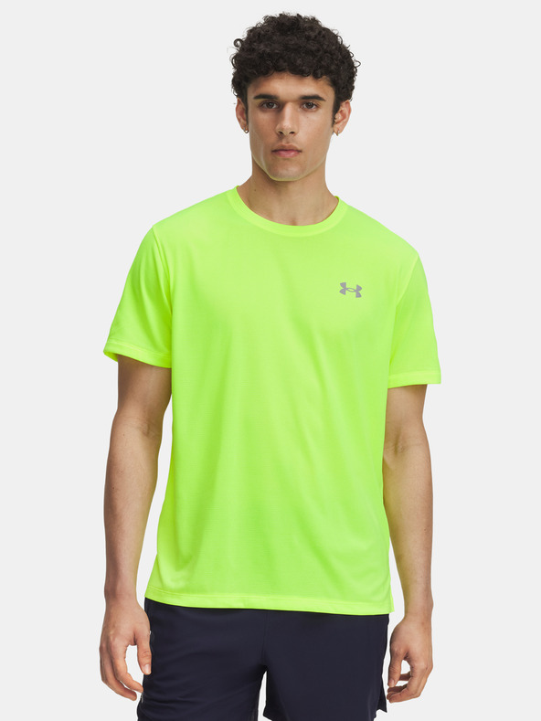 Under Armour Férfi póló Under Armour UA LAUNCH SHORTSLEEVE-YLW