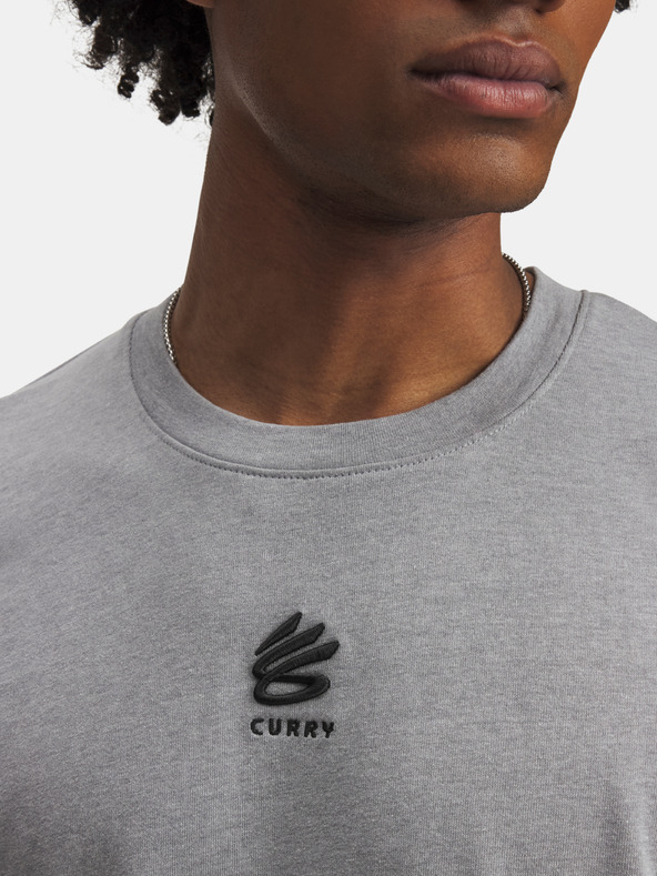 Under Armour Férfi póló Under Armour Curry Hvyweight Logo Tee-GRY