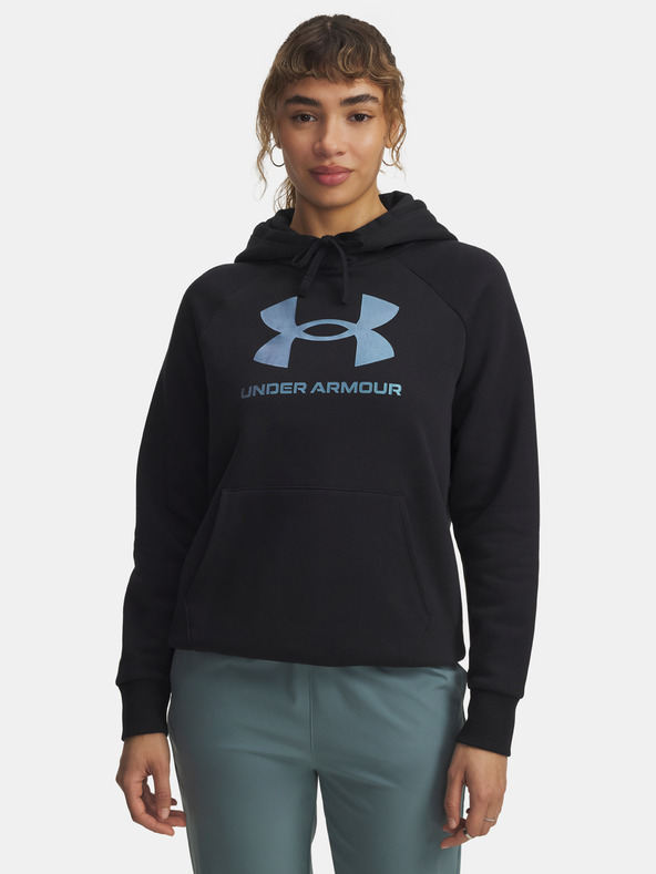 Under Armour Női felső Under Armour UA Rival Flc Shimmer Hdy-BLK